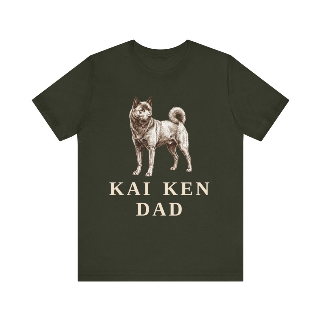 Kai Ken Dad Shirt, Vintage Dog Sketch Tee, Dog Dad Gift