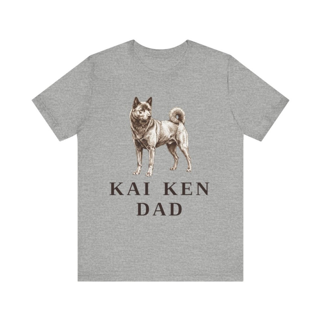 Kai Ken Dad Shirt, Vintage Dog Sketch Tee, Dog Dad Gift