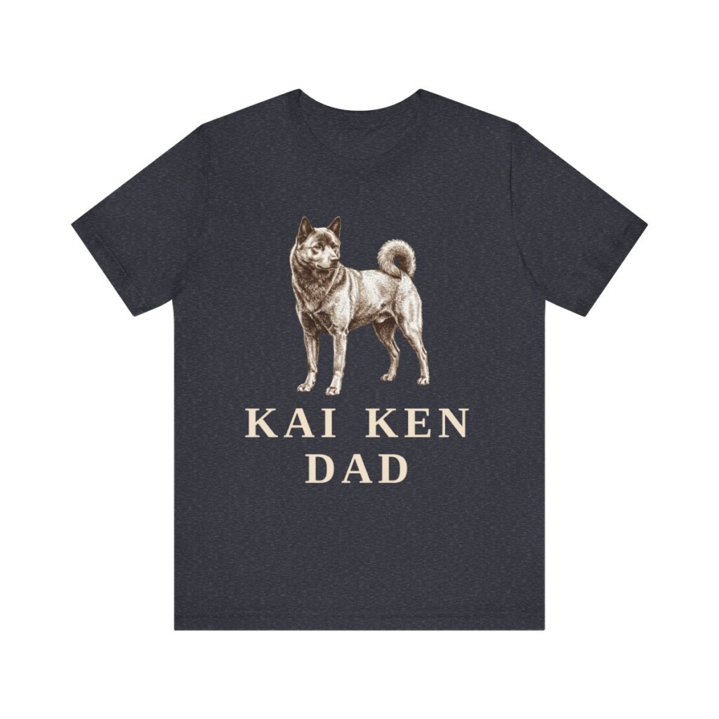 Kai Ken Dad Shirt, Vintage Dog Sketch Tee, Dog Dad Gift