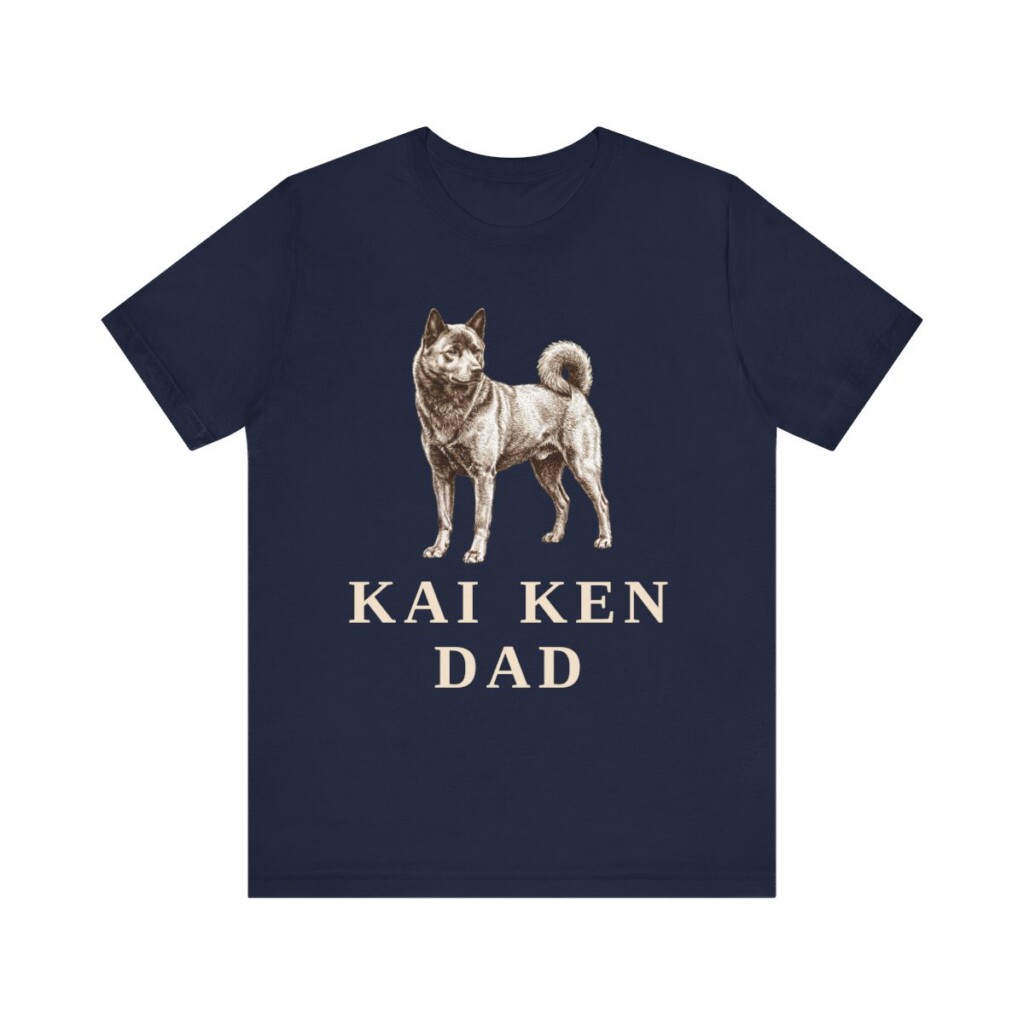 Kai Ken Dad Shirt, Vintage Dog Sketch Tee, Dog Dad Gift