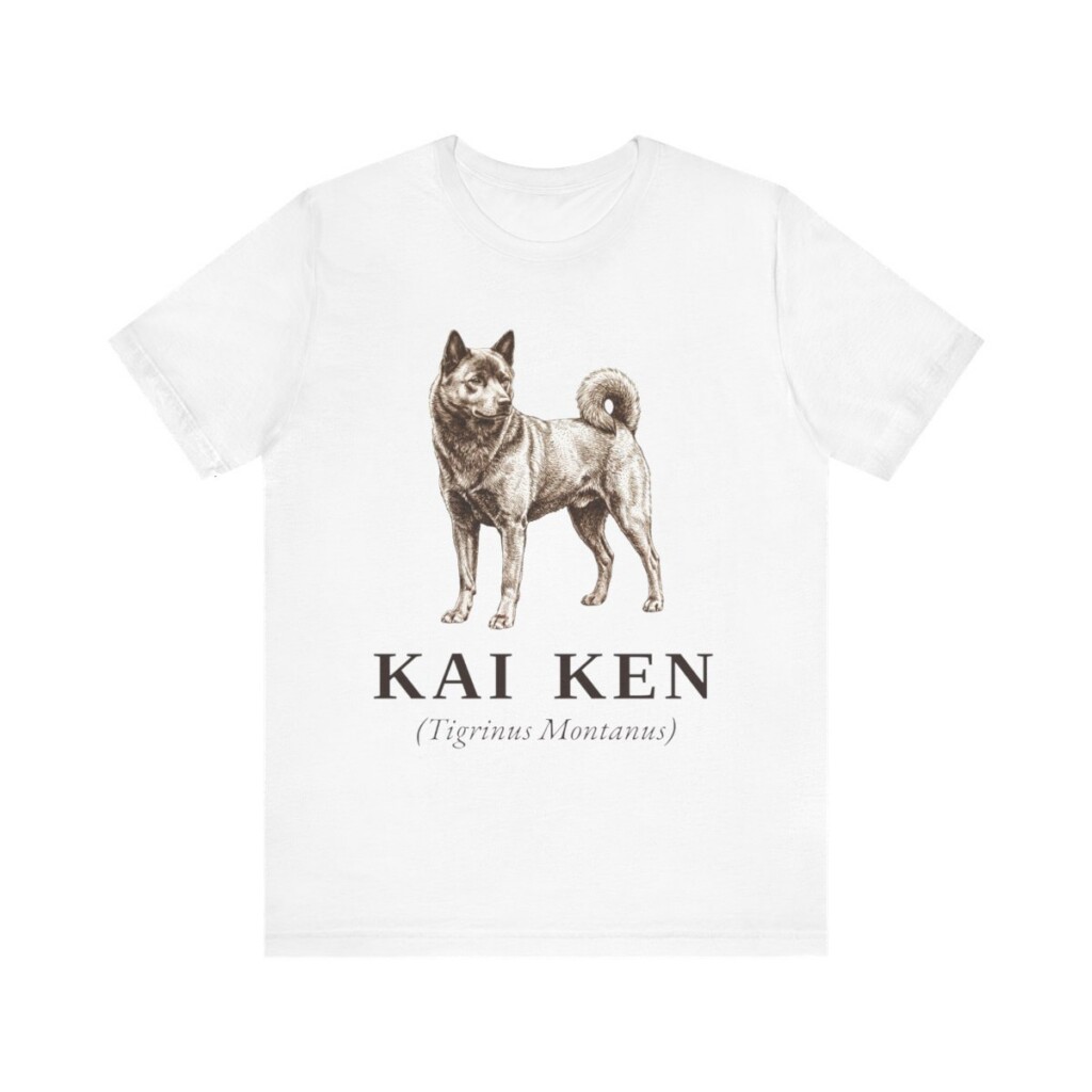 Kai Ken Latin Shirt, Vintage Dog Sketch Tee, Dog Latin Gift