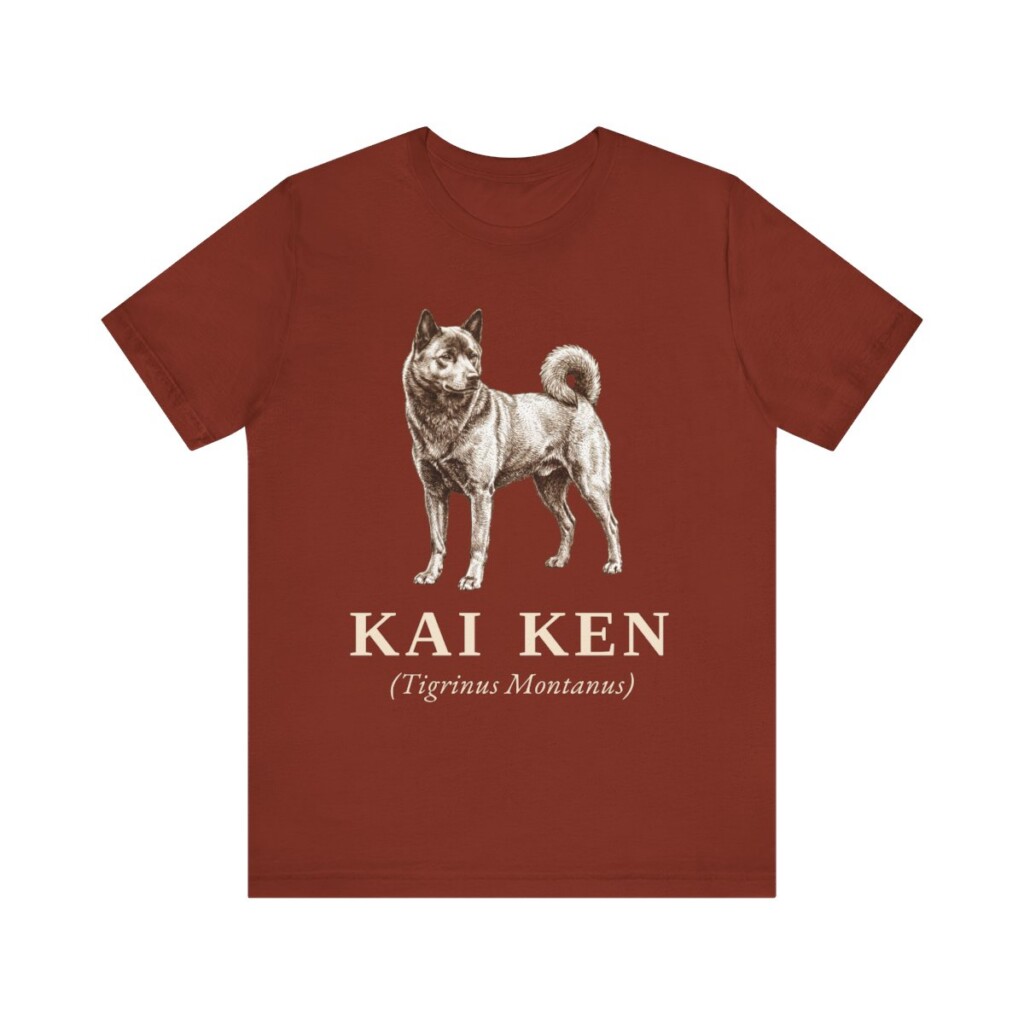 Kai Ken Latin Shirt, Vintage Dog Sketch Tee, Dog Latin Gift