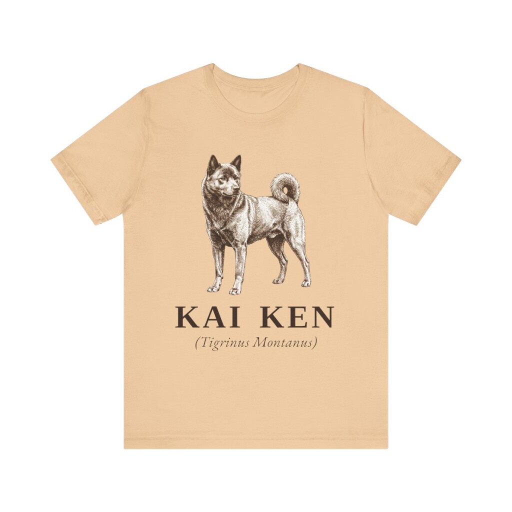 Kai Ken Latin Shirt, Vintage Dog Sketch Tee, Dog Latin Gift