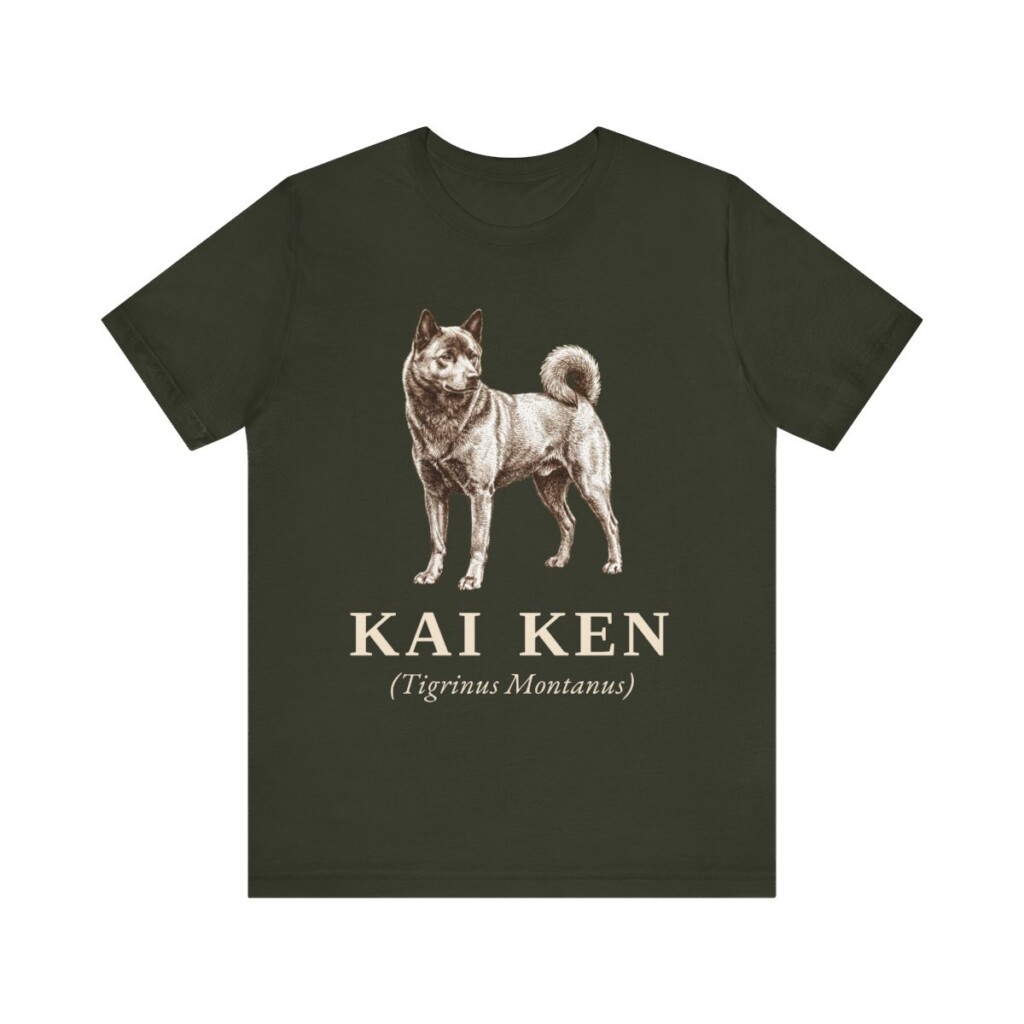 Kai Ken Latin Shirt, Vintage Dog Sketch Tee, Dog Latin Gift