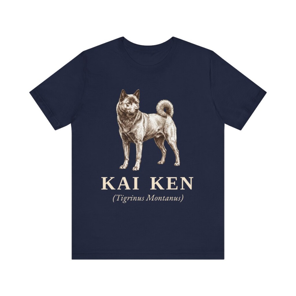 Kai Ken Latin Shirt, Vintage Dog Sketch Tee, Dog Latin Gift
