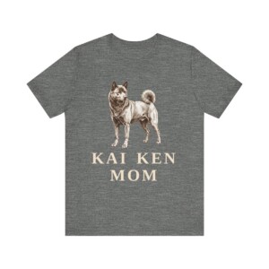Kai Ken Mom Shirt, Vintage Dog Sketch Tee, Dog Mom Gift