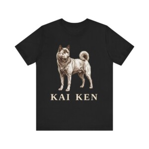 Kai Ken Shirt, Vintage Dog Sketch Tee, Dog Lover Gift