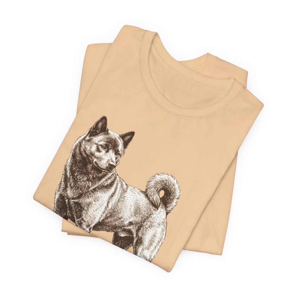 Kai Ken Shirt, Vintage Dog Sketch Tee, Dog Lover Gift