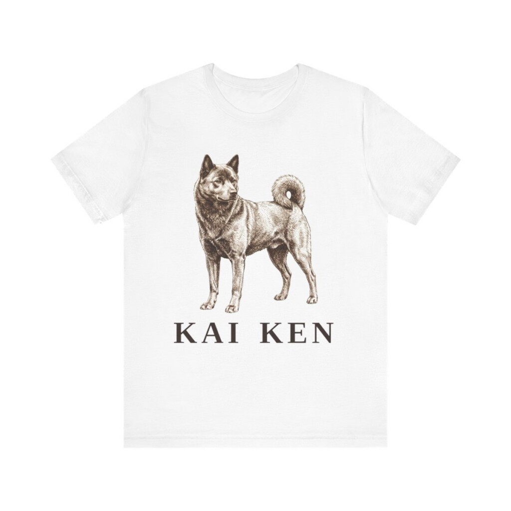Kai Ken Shirt, Vintage Dog Sketch Tee, Dog Lover Gift