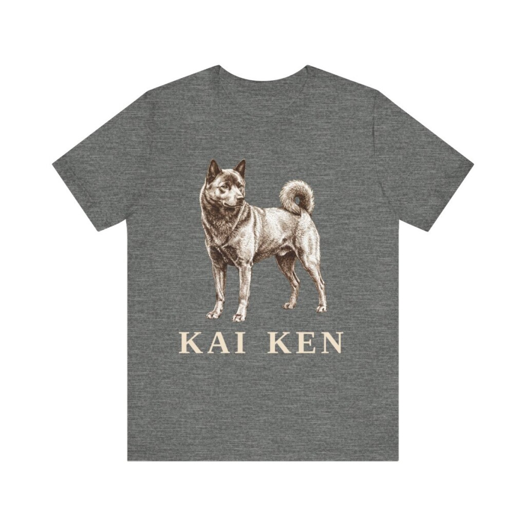 Kai Ken Shirt, Vintage Dog Sketch Tee, Dog Lover Gift