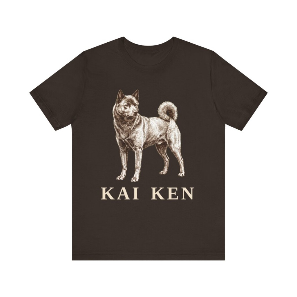 Kai Ken Shirt, Vintage Dog Sketch Tee, Dog Lover Gift