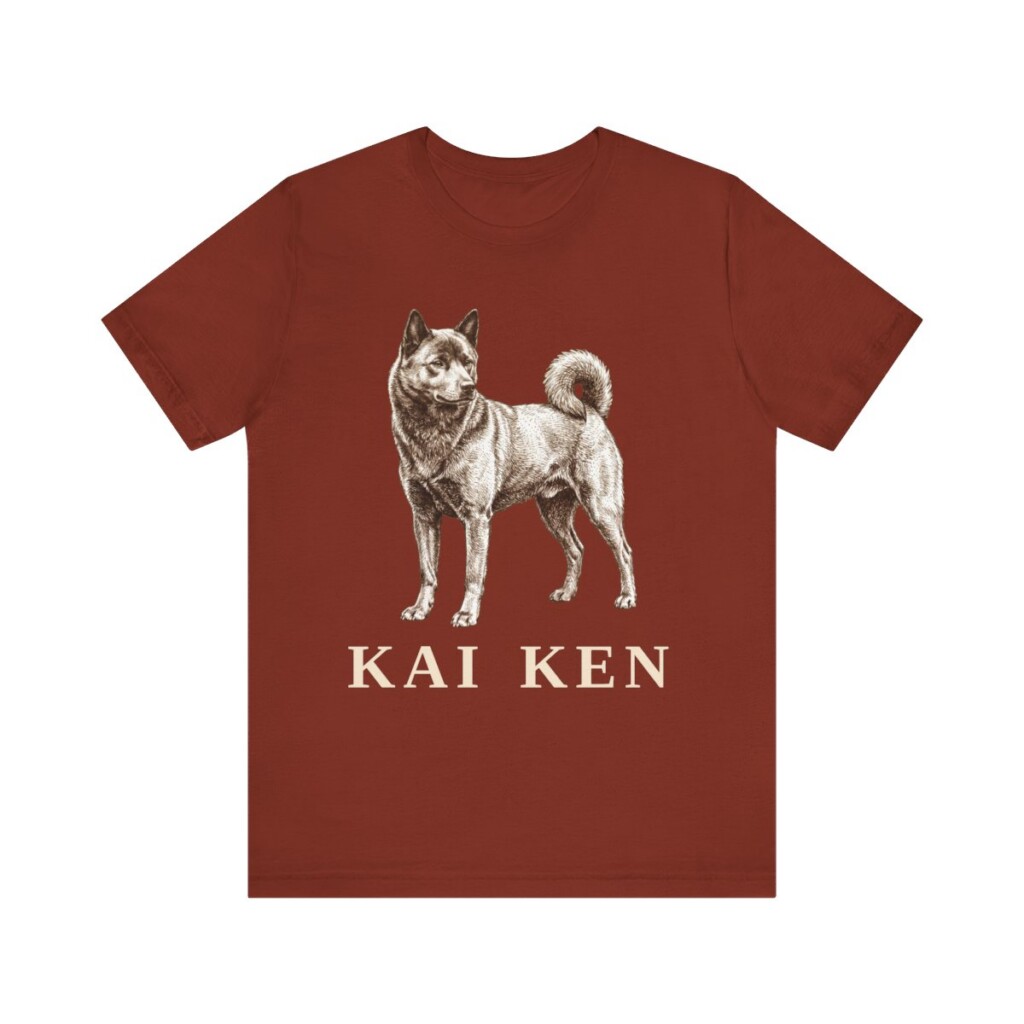Kai Ken Shirt, Vintage Dog Sketch Tee, Dog Lover Gift
