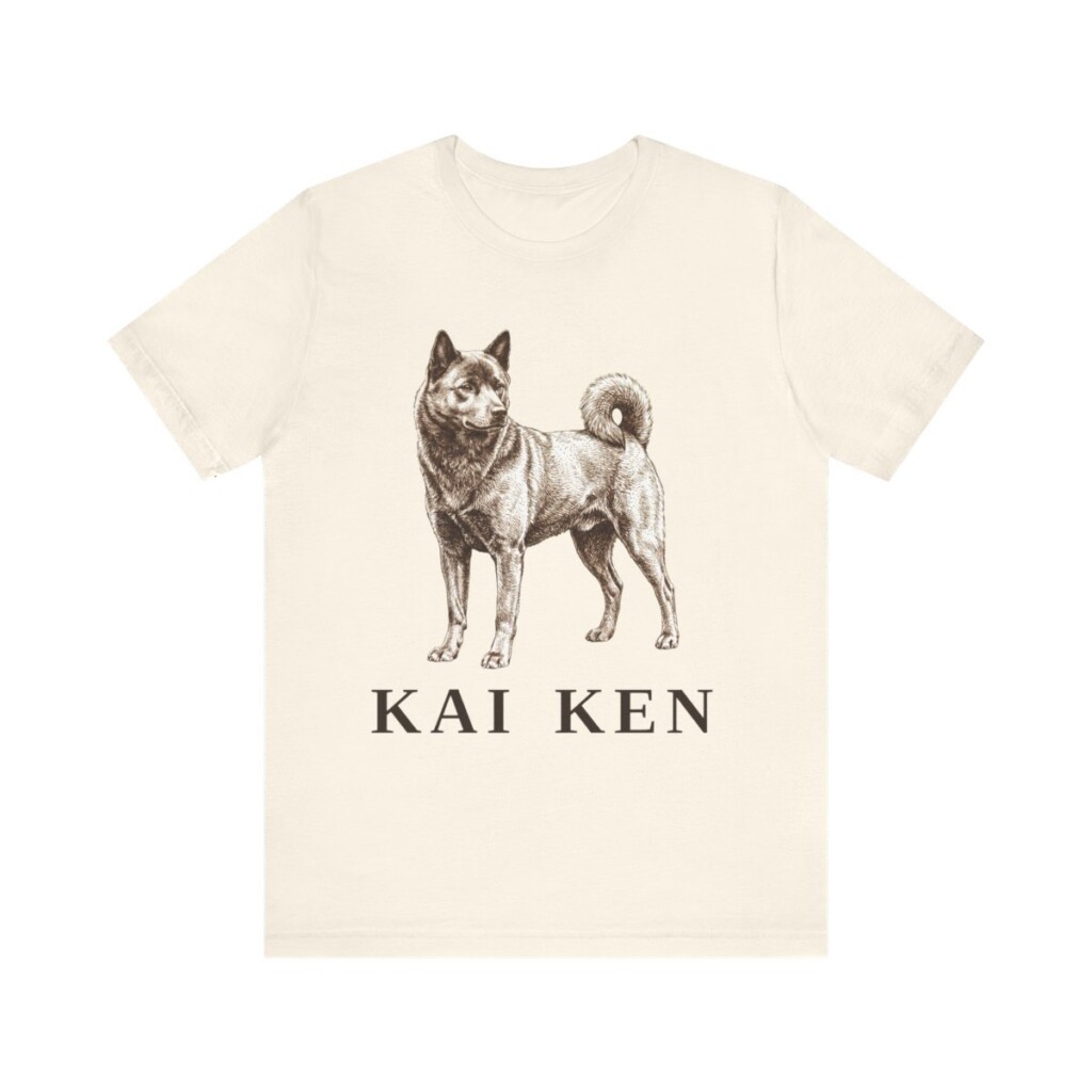 Kai Ken Shirt, Vintage Dog Sketch Tee, Dog Lover Gift