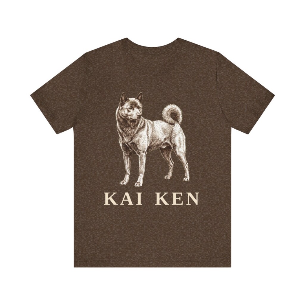 Kai Ken Shirt, Vintage Dog Sketch Tee, Dog Lover Gift