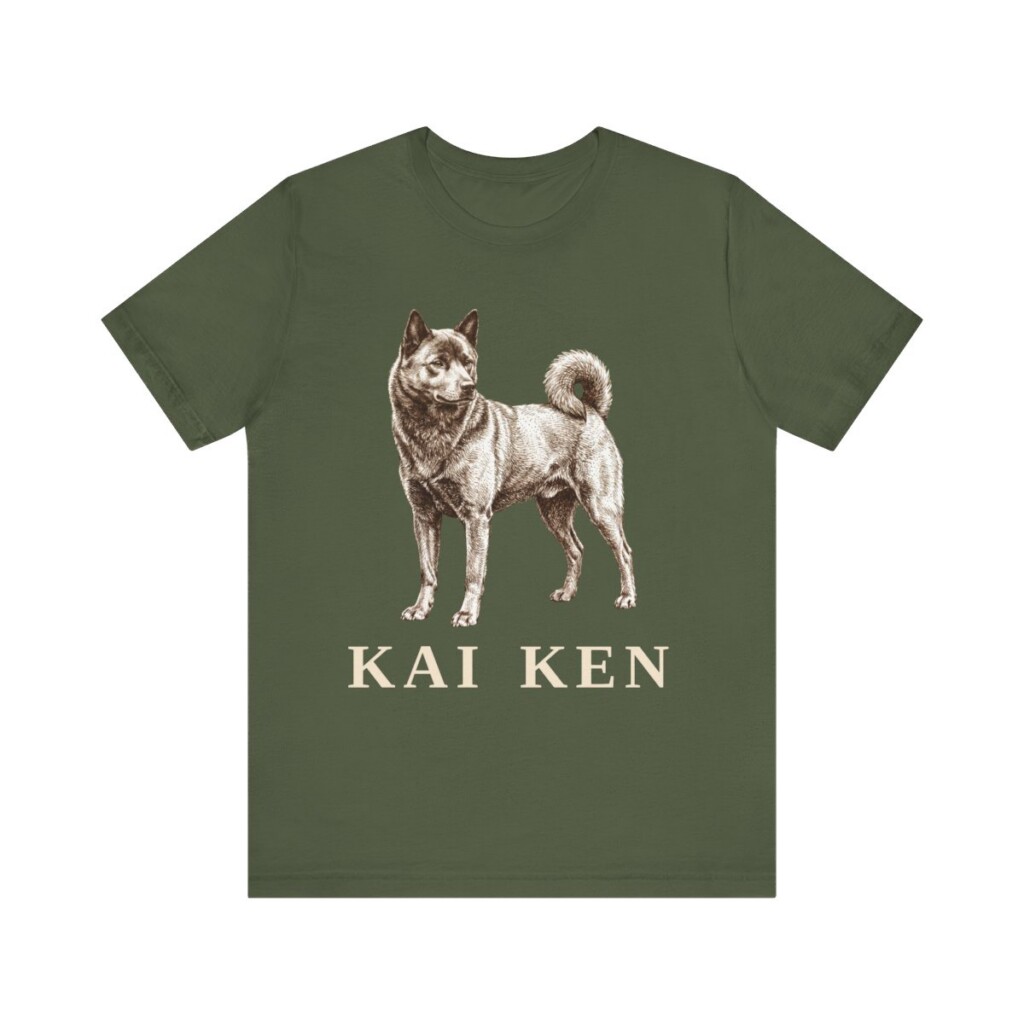 Kai Ken Shirt, Vintage Dog Sketch Tee, Dog Lover Gift