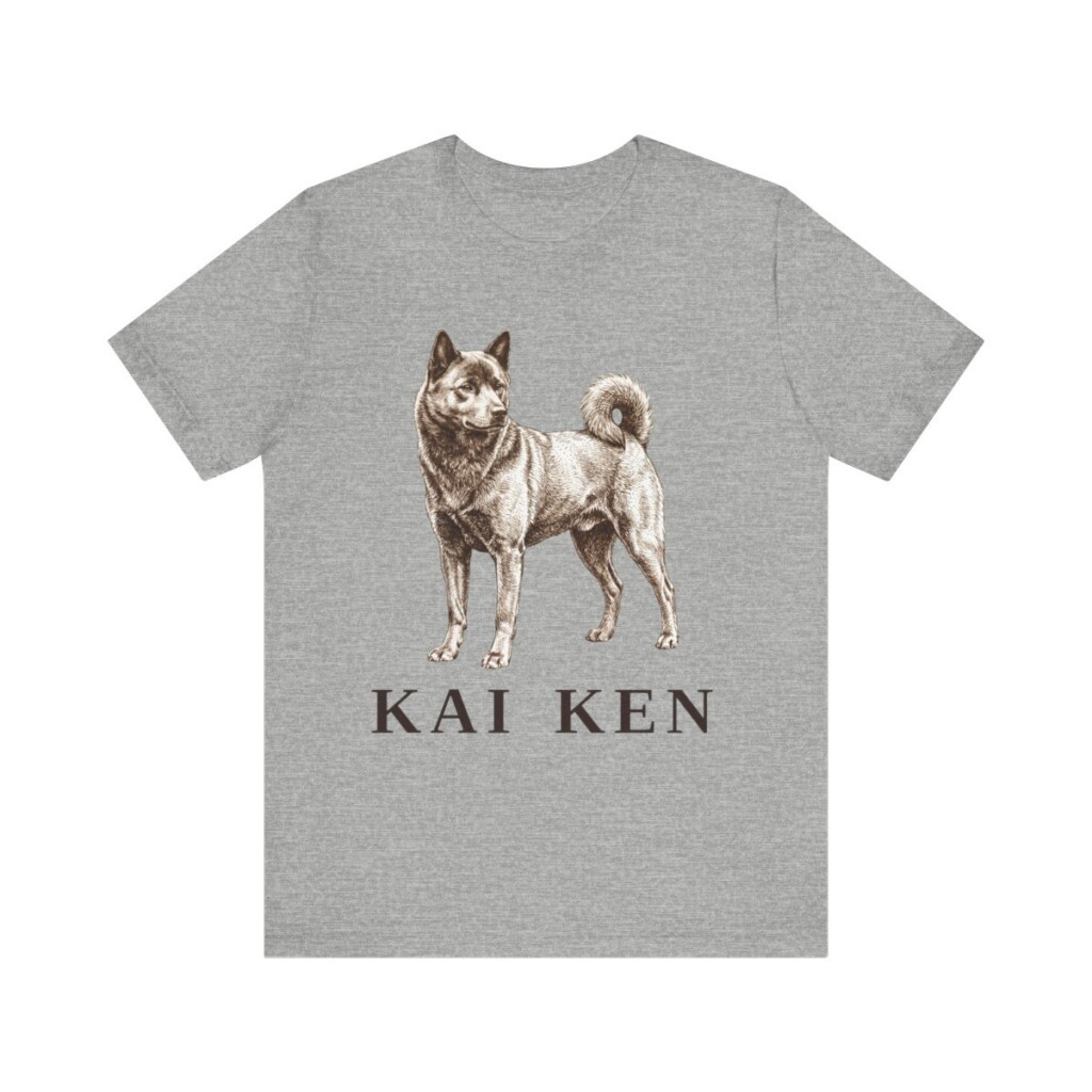 Kai Ken Shirt, Vintage Dog Sketch Tee, Dog Lover Gift