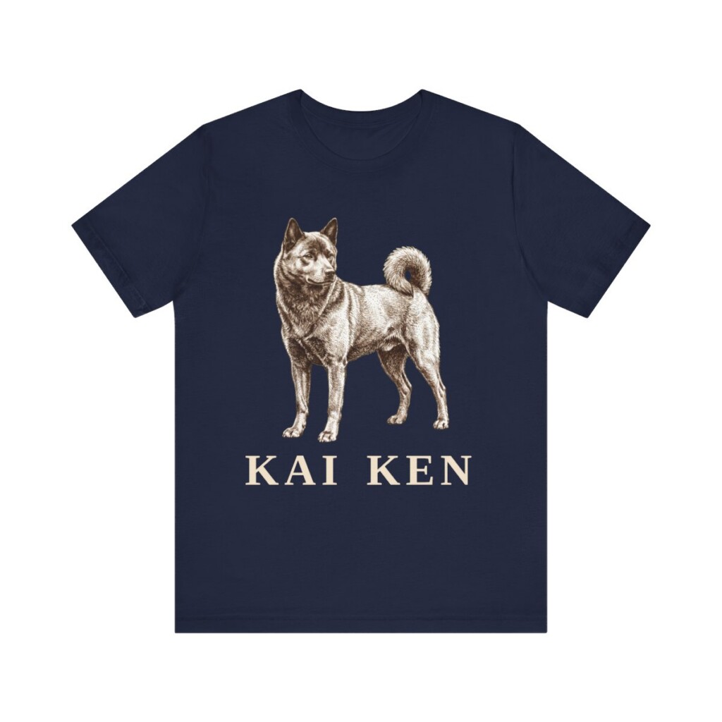 Kai Ken Shirt, Vintage Dog Sketch Tee, Dog Lover Gift