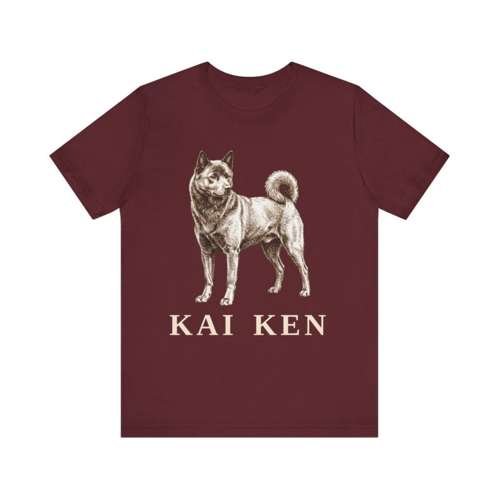 Kai Ken Shirt, Vintage Dog Sketch Tee, Dog Lover Gift