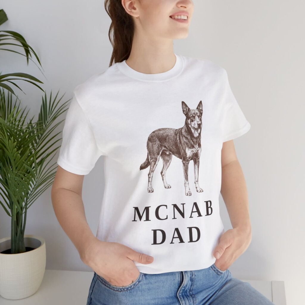 McNab Dad Shirt, Vintage Dog Sketch Tee, Dog Dad Gift