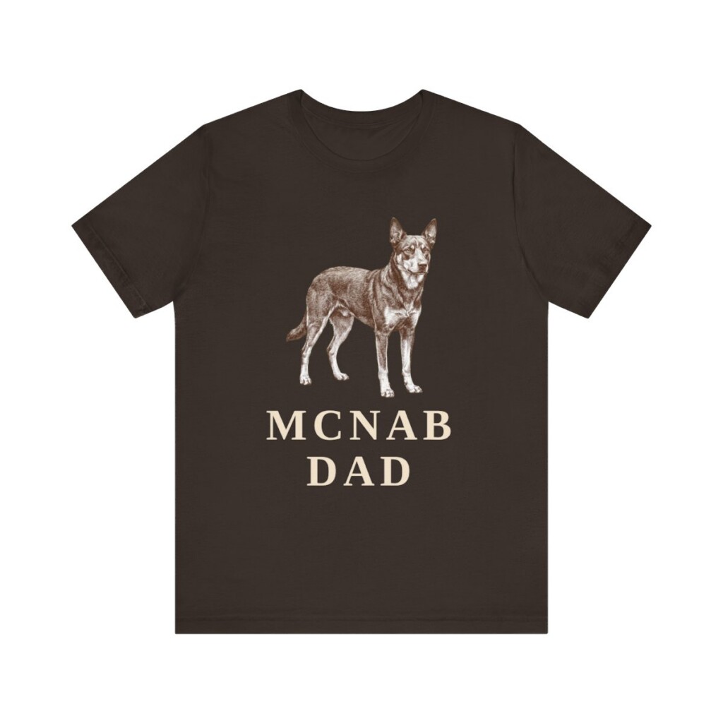 McNab Dad Shirt, Vintage Dog Sketch Tee, Dog Dad Gift