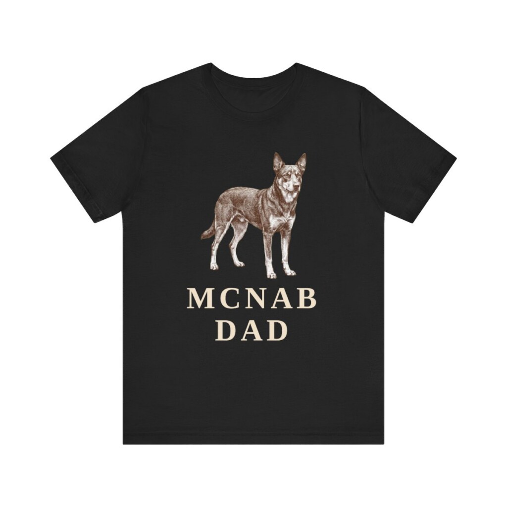 McNab Dad Shirt, Vintage Dog Sketch Tee, Dog Dad Gift