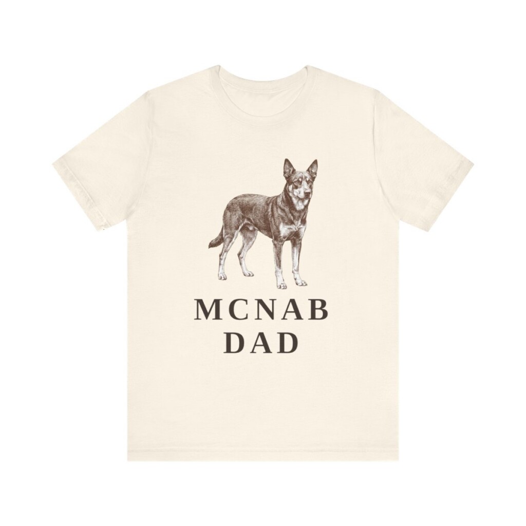 McNab Dad Shirt, Vintage Dog Sketch Tee, Dog Dad Gift