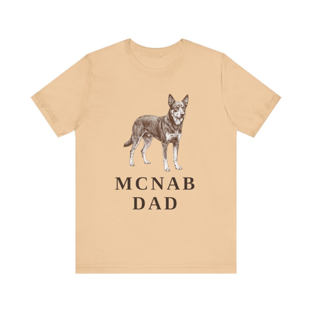 McNab Dad Shirt, Vintage Dog Sketch Tee, Dog Dad Gift