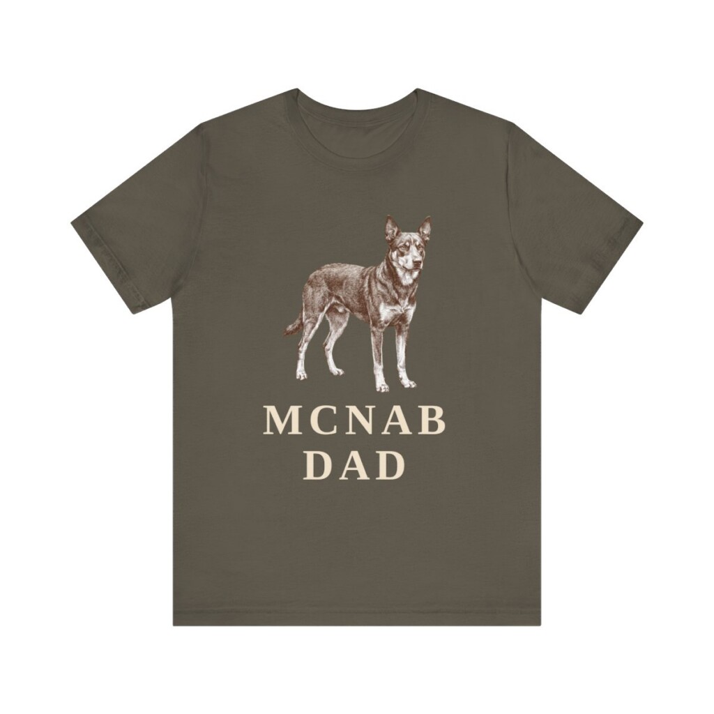 McNab Dad Shirt, Vintage Dog Sketch Tee, Dog Dad Gift
