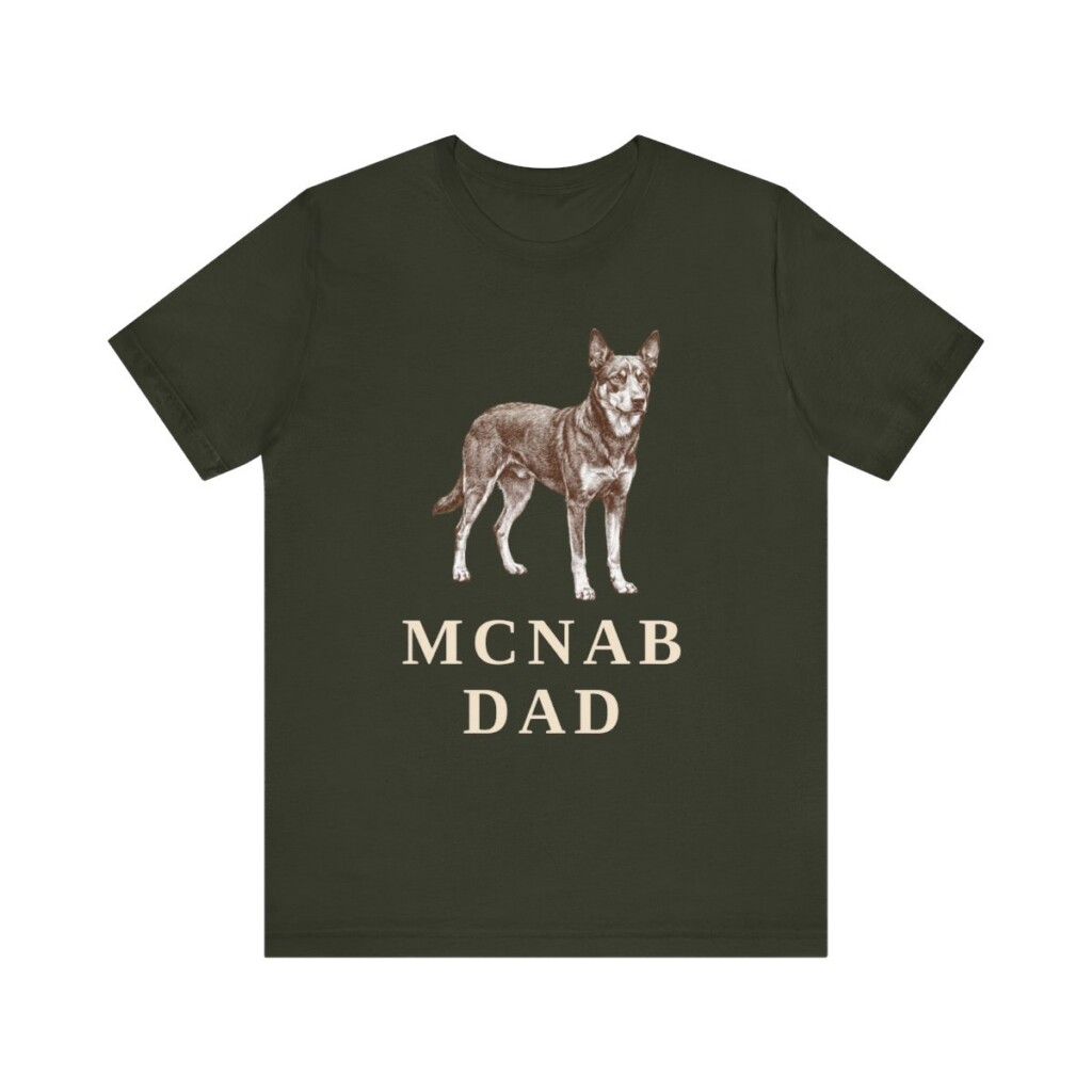McNab Dad Shirt, Vintage Dog Sketch Tee, Dog Dad Gift
