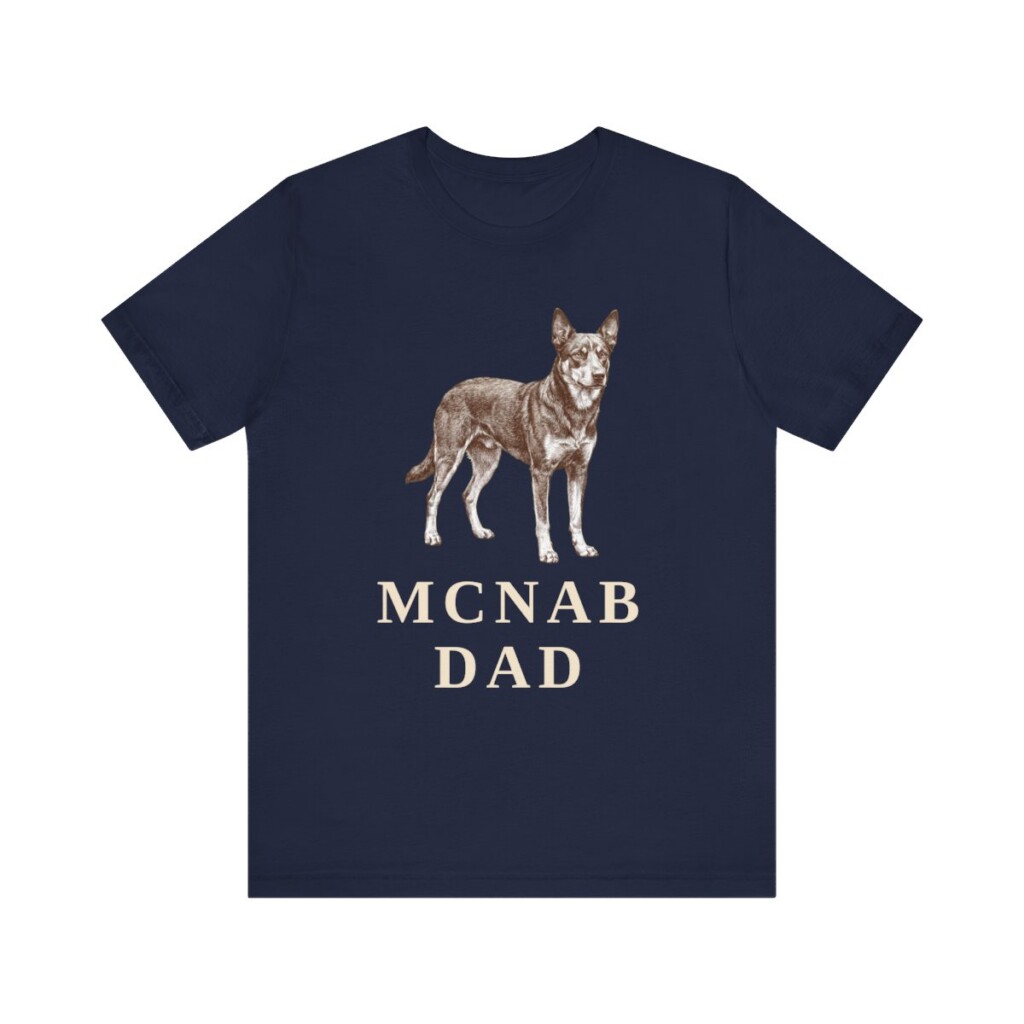 McNab Dad Shirt, Vintage Dog Sketch Tee, Dog Dad Gift