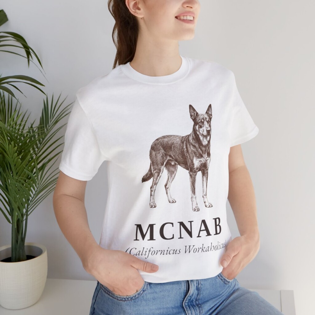 McNab Latin Shirt, Vintage Dog Sketch Tee, Dog Latin Gift