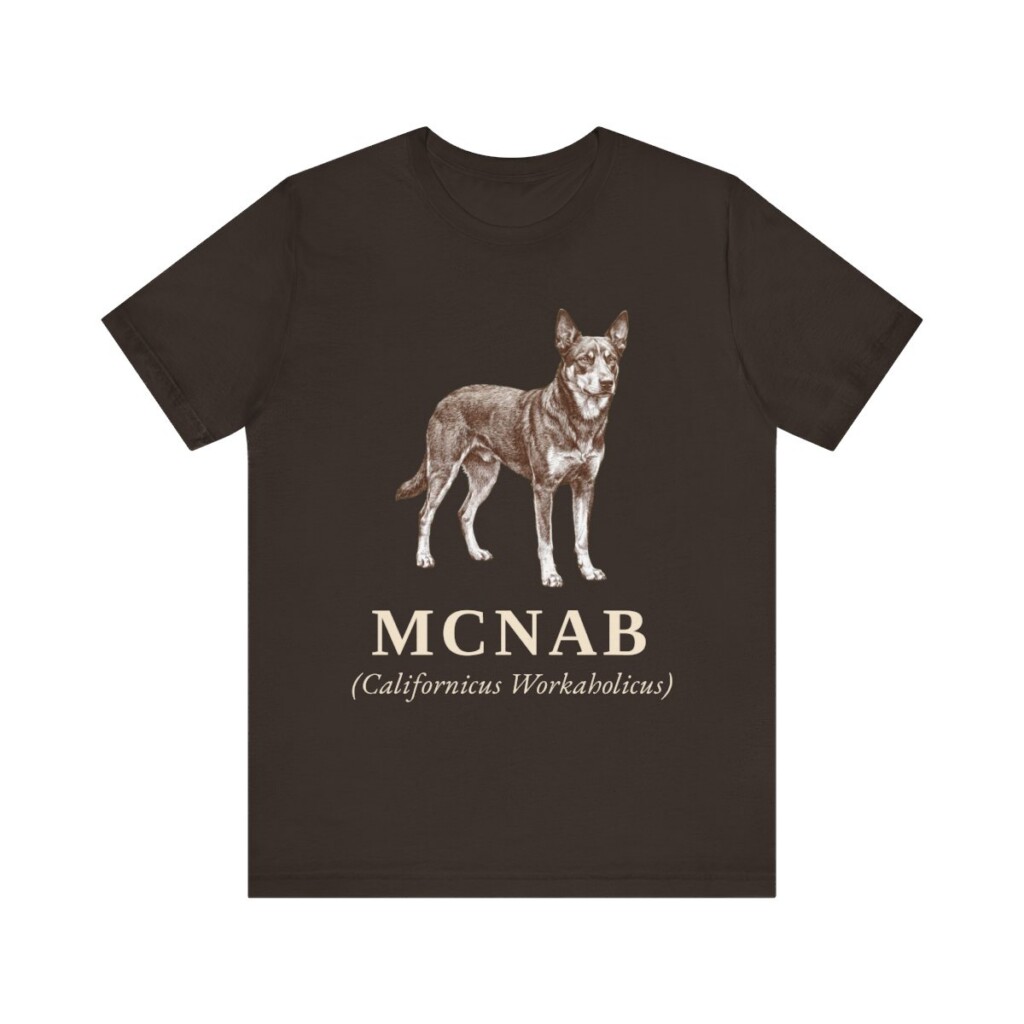 McNab Latin Shirt, Vintage Dog Sketch Tee, Dog Latin Gift