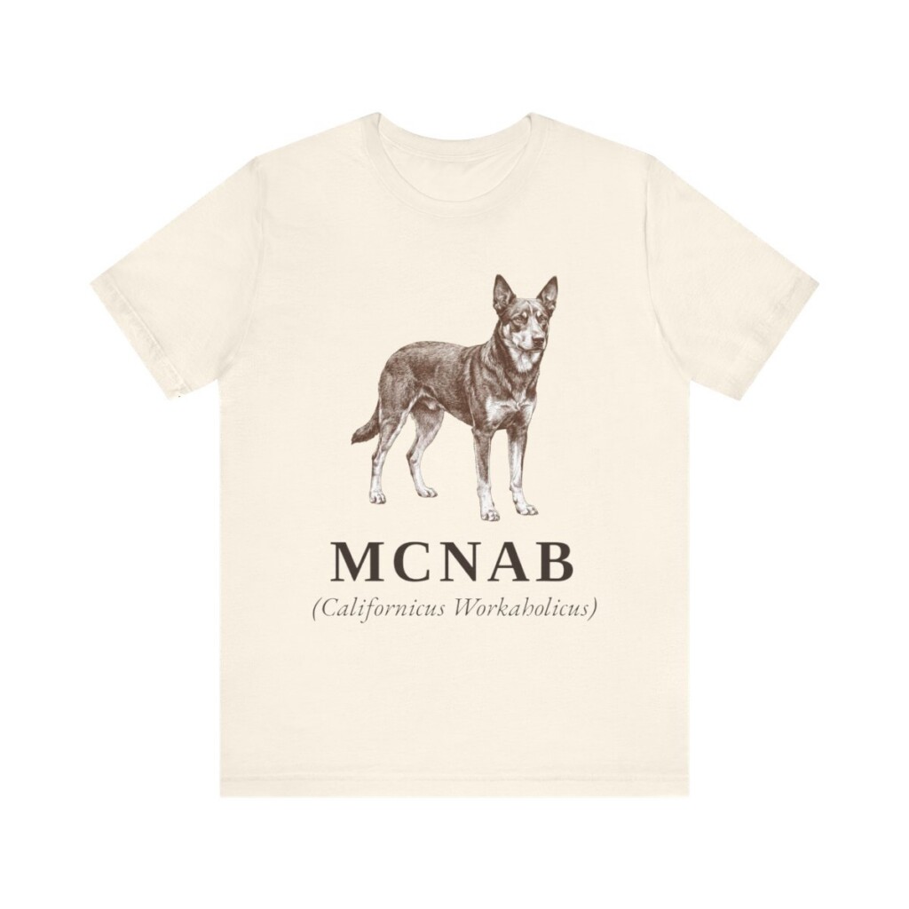McNab Latin Shirt, Vintage Dog Sketch Tee, Dog Latin Gift