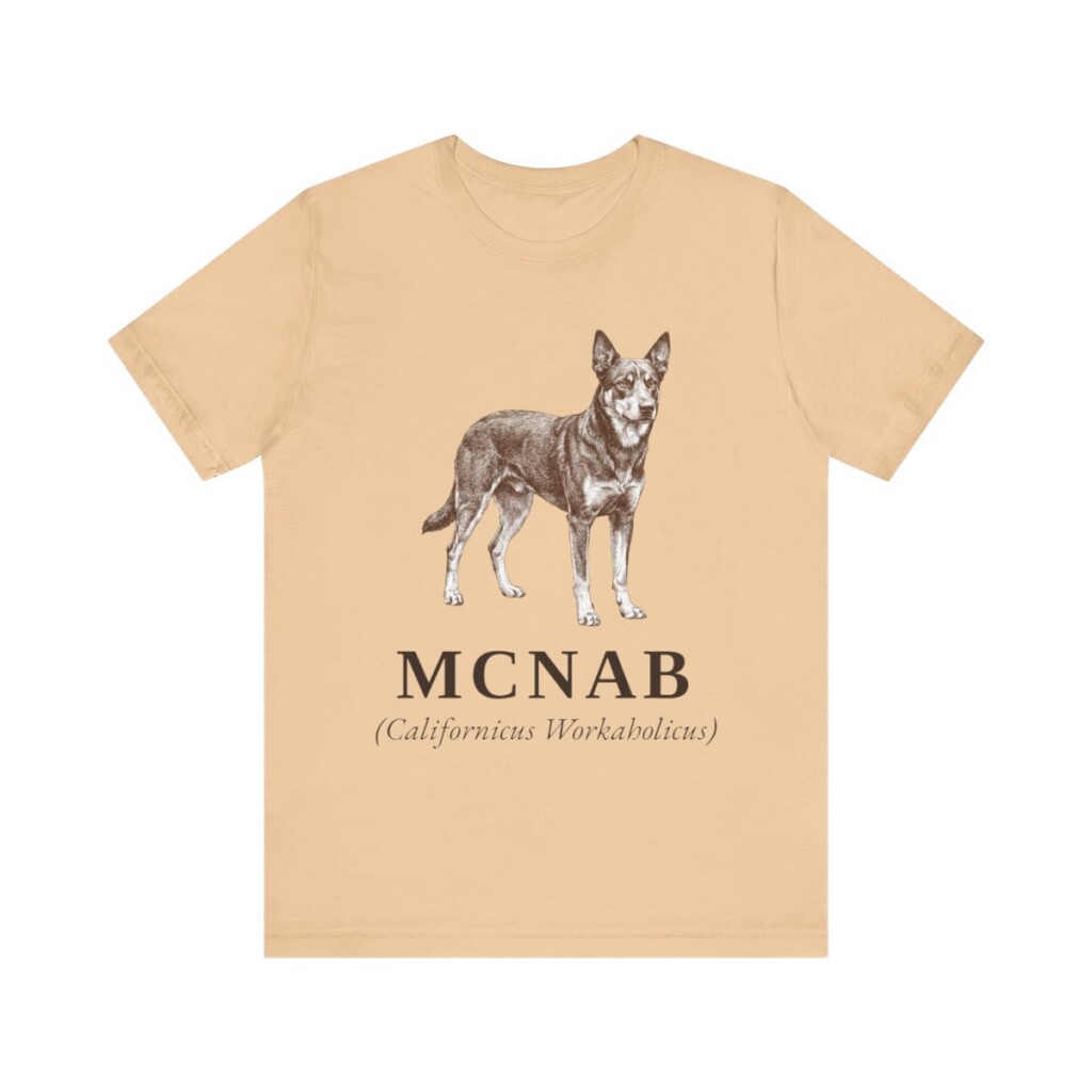 McNab Latin Shirt, Vintage Dog Sketch Tee, Dog Latin Gift