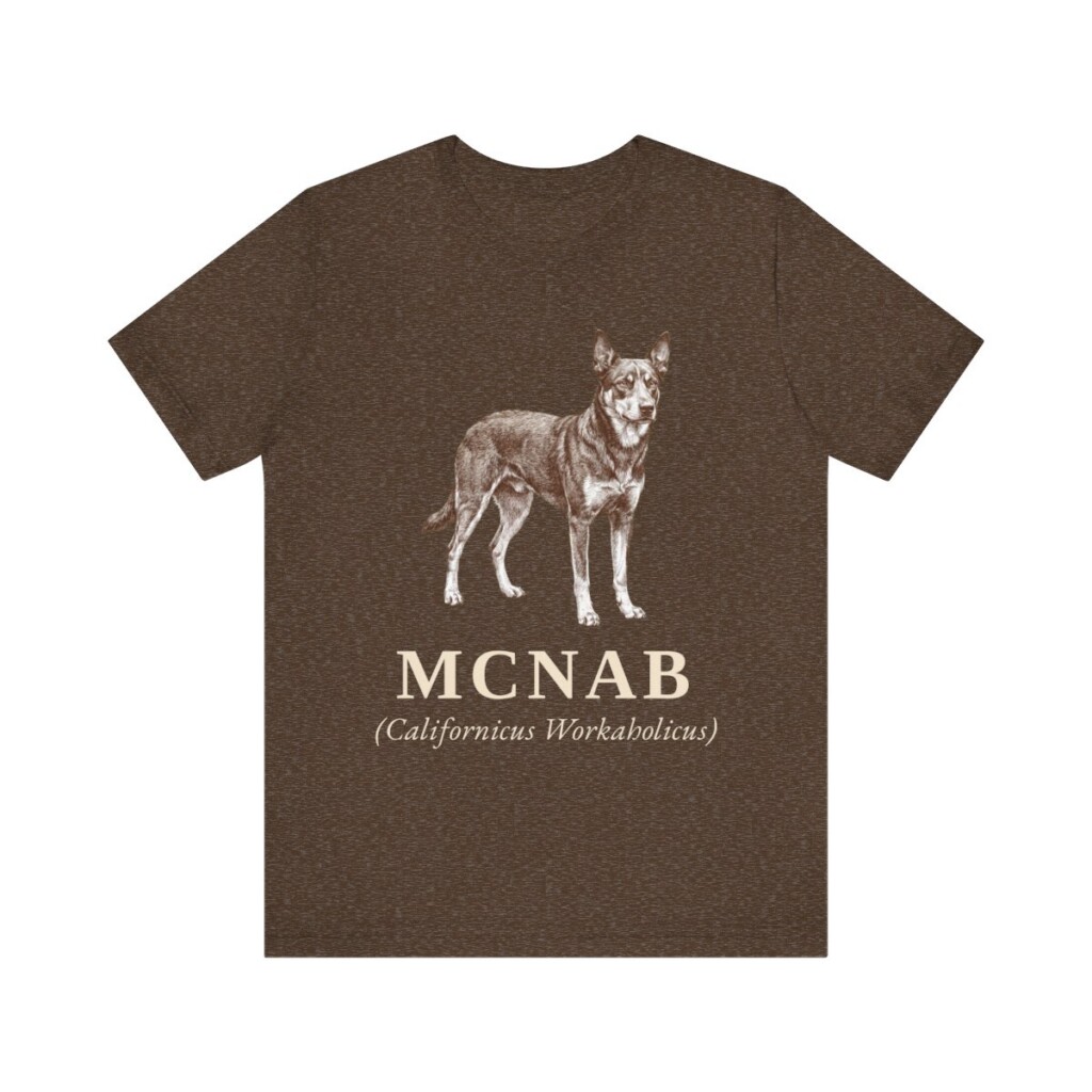 McNab Latin Shirt, Vintage Dog Sketch Tee, Dog Latin Gift