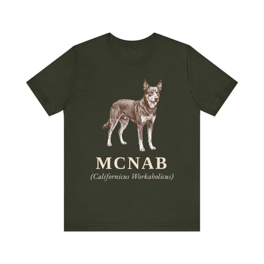 McNab Latin Shirt, Vintage Dog Sketch Tee, Dog Latin Gift