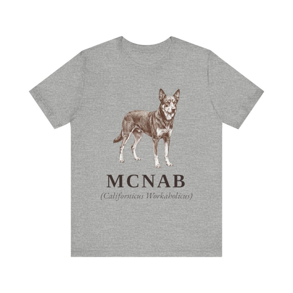McNab Latin Shirt, Vintage Dog Sketch Tee, Dog Latin Gift