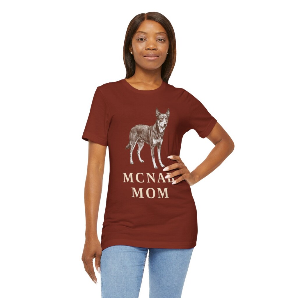 McNab Mom Shirt, Vintage Dog Sketch Tee, Dog Mom Gift
