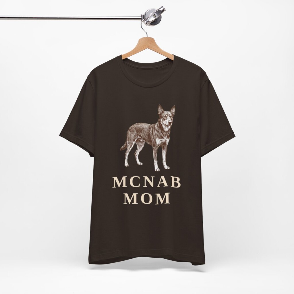 McNab Mom Shirt, Vintage Dog Sketch Tee, Dog Mom Gift