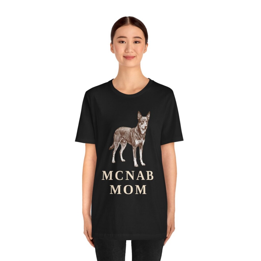 McNab Mom Shirt, Vintage Dog Sketch Tee, Dog Mom Gift
