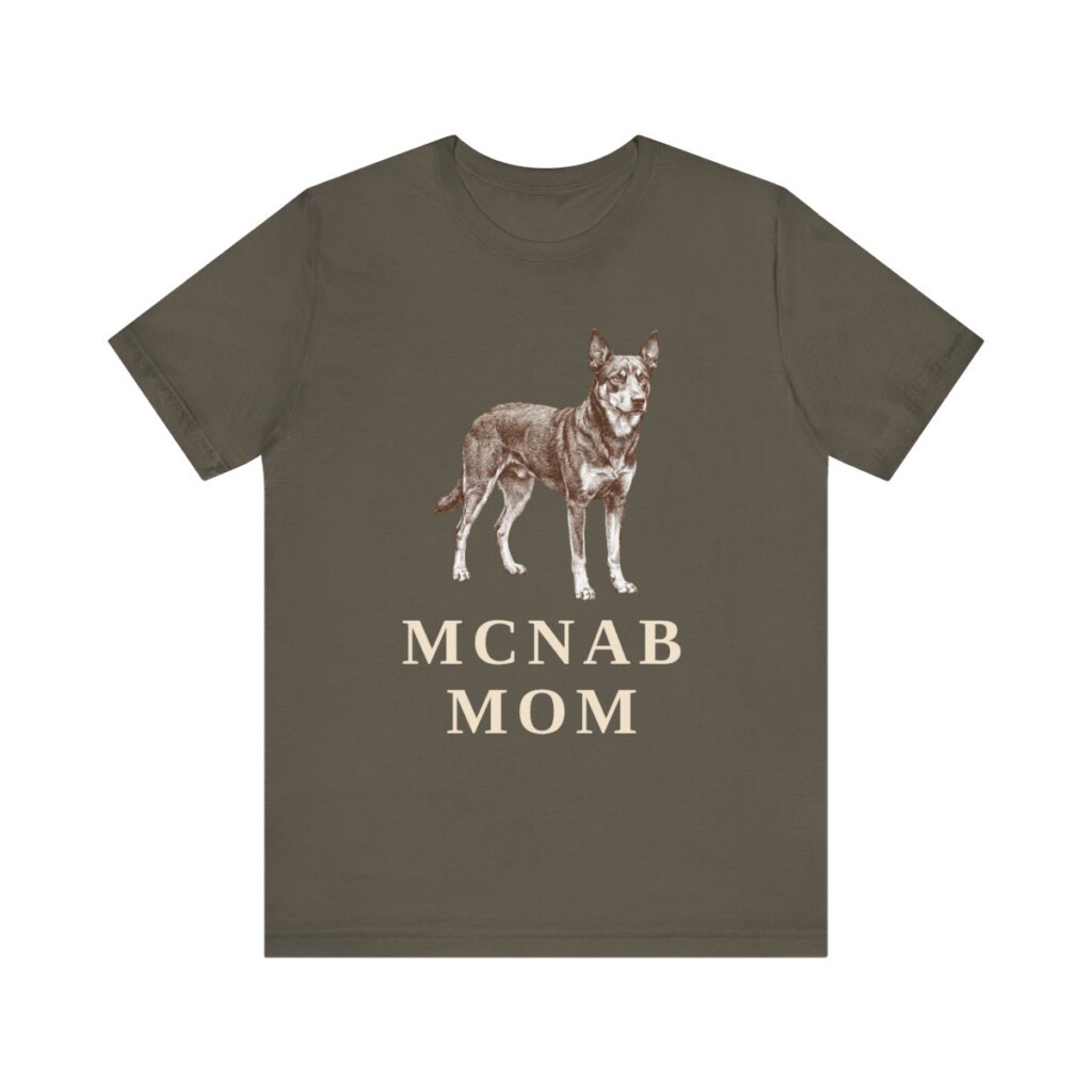 McNab Mom Shirt, Vintage Dog Sketch Tee, Dog Mom Gift