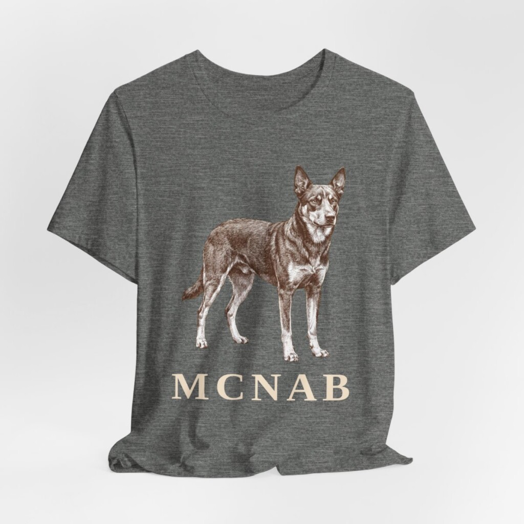McNab Shirt, Vintage Dog Sketch Tee, Dog Lover Gift
