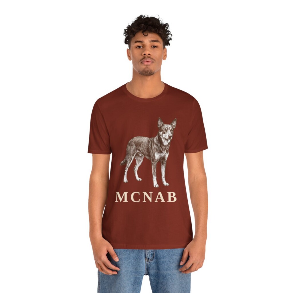 McNab Shirt, Vintage Dog Sketch Tee, Dog Lover Gift