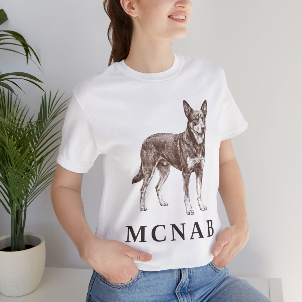 McNab Shirt, Vintage Dog Sketch Tee, Dog Lover Gift