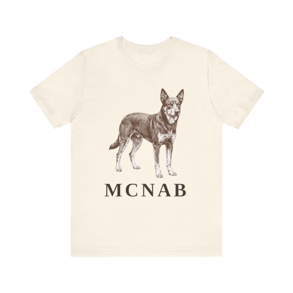 McNab Shirt, Vintage Dog Sketch Tee, Dog Lover Gift