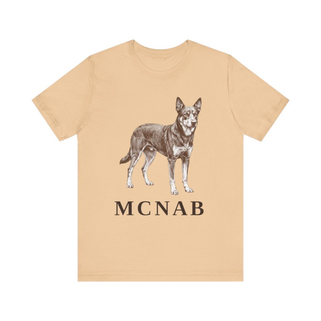 McNab Shirt, Vintage Dog Sketch Tee, Dog Lover Gift