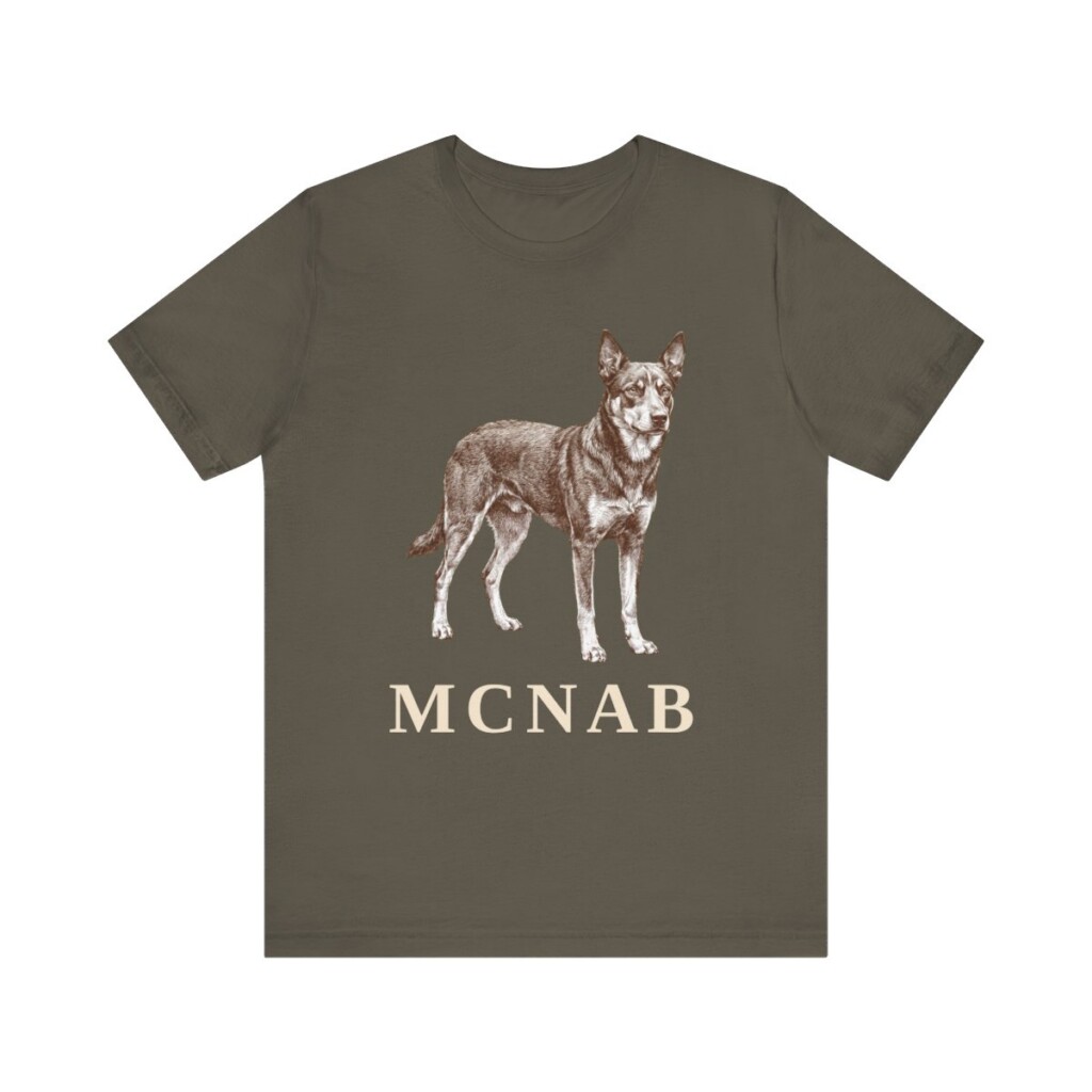 McNab Shirt, Vintage Dog Sketch Tee, Dog Lover Gift