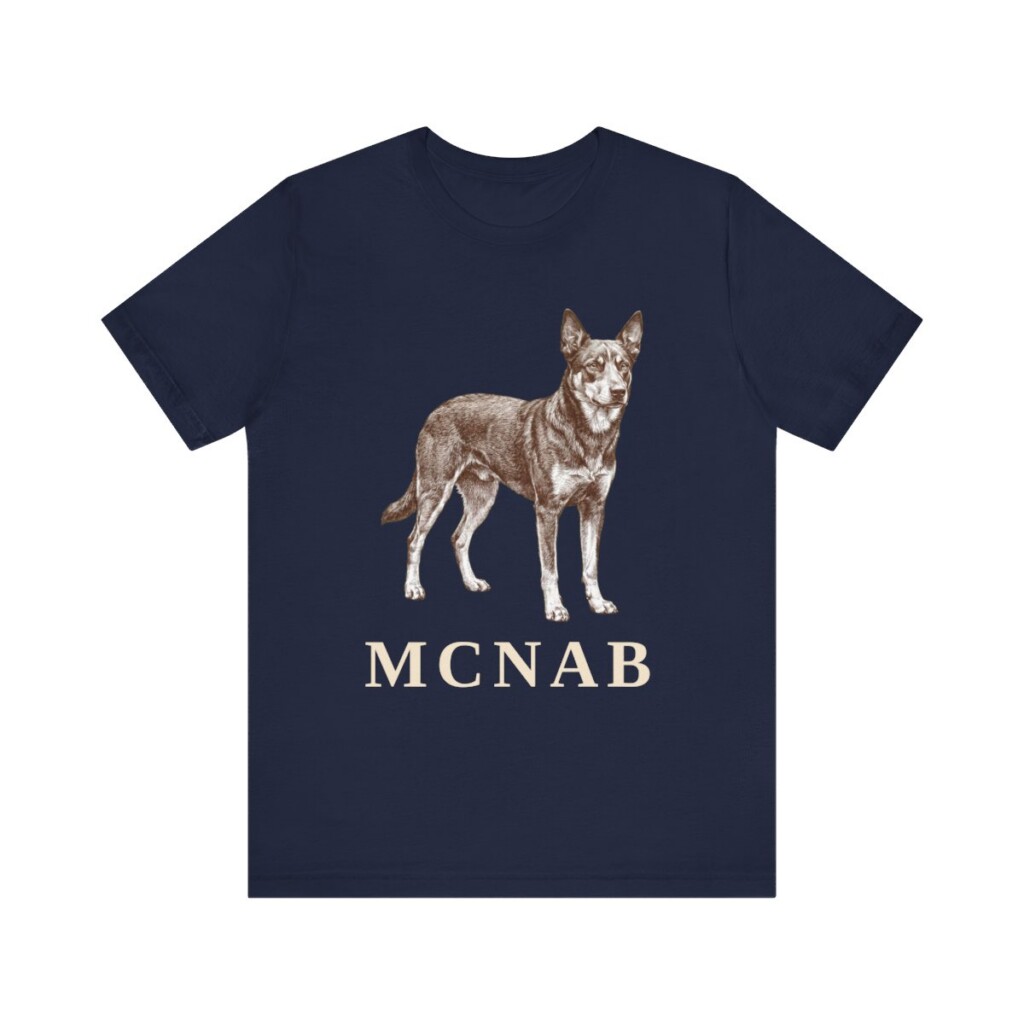 McNab Shirt, Vintage Dog Sketch Tee, Dog Lover Gift