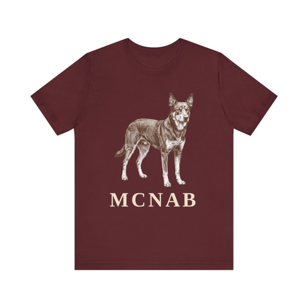 McNab Shirt, Vintage Dog Sketch Tee, Dog Lover Gift