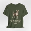Miniature Pinscher Dad Shirt, Vintage Dog Sketch Tee, Dog Dad Gift